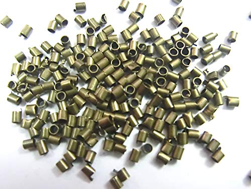 200 QUETSCHPERLEN Crimp 1,5mm Farbe bronze Crimpperlen #S556 200 QUETSCHPERLEN Crimp 1,5mm Farbe bronze Crimpperlen #S556 von beadsvision