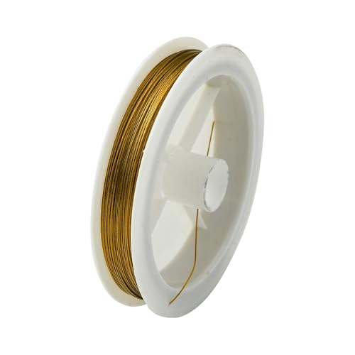 50m SCHMUCKDRAHT 0,45mm Farbe gold Edelstahlseide Perlendraht Juwelierdraht 50m SCHMUCKDRAHT 0,45mm Farbe gold Edelstahlseide Perlendraht Juwelierdraht von beadsvision