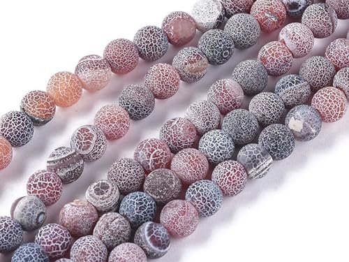 Achat 6mm blau grau rot matt Perlen rund Schmuckperlen Edelstein 1 Strang #2 Achat 6mm blau grau rot matt Perlen rund Schmuckperlen Edelstein 1 Strang #2 von beadsvision