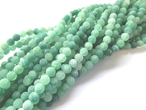 Achat 6mm grün matt rund 1 Strang Perlen Edelstein Schmuckstein #6 Achat 6mm grün matt rund 1 Strang Perlen Edelstein Schmuckstein #6 von beadsvision