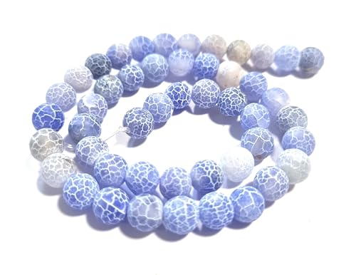 Achat 8mm blau matt gefrostet rund Strang Perlen Edelstein Schmuckstein #2 Achat 8mm blau matt gefrostet rund Strang Perlen Edelstein Schmuckstein #2 von beadsvision