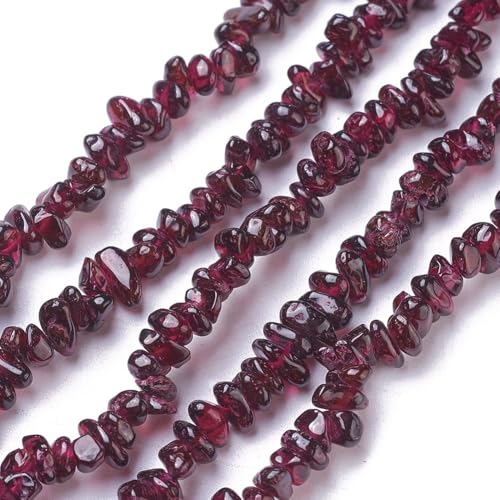 Granat Splitter Nuggets ~ 4-8mm 1 Strang Chips Perlen zum auffädeln Edelstein von beadsvision