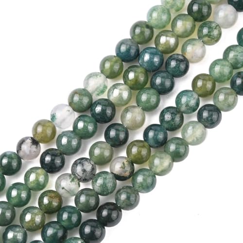 Moosachat 4mm grün Perlen rund Schmuckperlen Edelstein 1 Strang basteln auffädeln DIY Schmuck Moosachat 4mm grün Perlen rund Schmuckperlen Edelstein 1 Strang basteln auffädeln DIY Schmuck von beadsvision