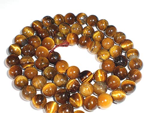 Tigerauge 4/6/8/10mm PERLEN rund Schmuckperlen Edelstein 1 Strang zur Schmuckherstellung (6mm) von beadsvision