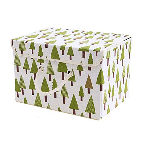 beautyhe Aufbewahrungbox Groß Box Mit Deckel Pappe Sortierbox Für Kleinigkeiten Organizer Für Die Aufbewahrung Von Heimtextilienfor Kleiderschrank Schlafsaal Schlafzimmer Tree,Large von beautyhe
