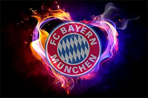 Malen nach Zahlen Kits für Erwachsene Kinder Anfänger Bayern München 30x50cm 5D DIY Diamond Painting Bilder Kit Diamant Malerei Set Strass Stickerei Kreuzstich Kunsthandwerk Wall Dekoration 12x20in von beebei