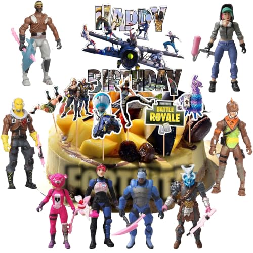 behone Battle Figuren Set,17 Stück Fortni Thema Cupcake Toppers,Kuchen Dekoration für Fortni Set,Figuren mit Erntewerkzeugen,Mini figuren Cake Topper,Figuren Spielzeug für Kinder, für Mottopartys behone Battle Figuren Set,17 Stück Fortni Thema Cupcake Toppers,Kuchen Dekoration für Fortni Set,Figuren mit Erntewerkzeugen,Mini figuren Cake Topper,Figuren Spielzeug für Kinder, für Mottopartys von behone