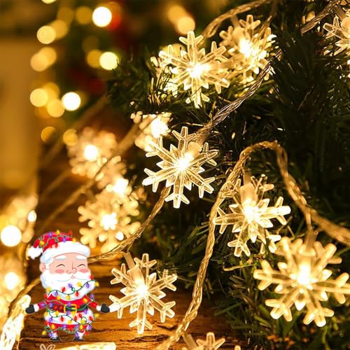 behone Schneeflocke Lichterketten,6M 40LED Led Lichterketten,Batteriebetriebene,Lichterkette weihnachten,Lichterkette innen,für Weihnachten,Ostern,Hochzeit,Geburtstag,Christmas decorations behone Schneeflocke Lichterketten,6M 40LED Led Lichterketten,Batteriebetriebene,Lichterkette weihnachten,Lichterkette innen,für Weihnachten,Ostern,Hochzeit,Geburtstag,Christmas decorations von behone