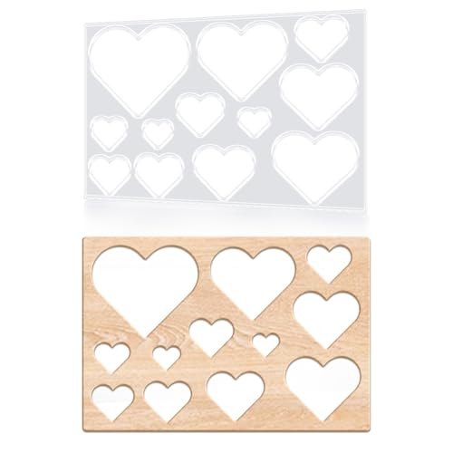 beinkmake 12 in 1 Herz Router Template Acryl Router Template für die Holzbearbeitung Zeichnung Inlay Templates Charcuterie Board Dekorative Templates 4.7x7 Zoll beinkmake 12 in 1 Herz Router Template Acryl Router Template für die Holzbearbeitung Zeichnung Inlay Templates Charcuterie Board Dekorative Templates 4.7x7 Zoll von beinkmake