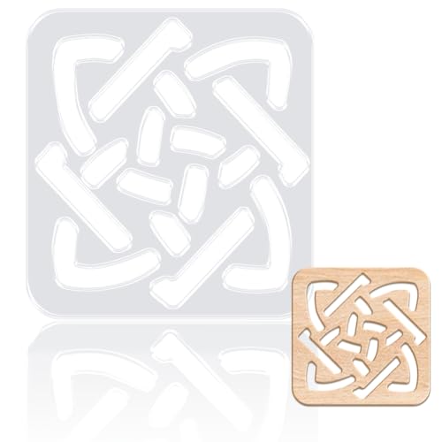 beinkmake Knoten-Schablone, Acryl, transparent, für Holzbearbeitung, Zeichnung, Einlegevorlagen, Tafel, Handwerk, dekorative Vorlagen beinkmake Knoten-Schablone, Acryl, transparent, für Holzbearbeitung, Zeichnung, Einlegevorlagen, Tafel, Handwerk, dekorative Vorlagen von beinkmake