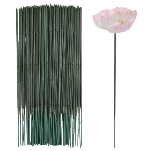 benikmake Künstliche Blumendrahtstiele aus Kunststoff, für Floristen, Hochzeitsarrangements, Festivals, Dekorationen, flexibel, 17 cm Länge, 200 Stück von beinkmake