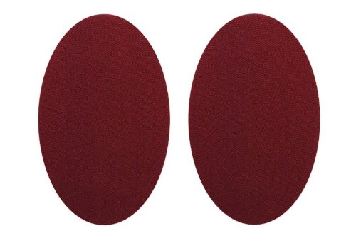 2 tlg. Set: ovaler Flicken - dunkel rot 9,5 cm * 15,5 cm Bügelbild Aufnäher Applikation Flicken uni 2 tlg. Set: ovaler Flicken - dunkel rot 9,5 cm * 15,5 cm Bügelbild Aufnäher Applikation Flicken uni von Homry