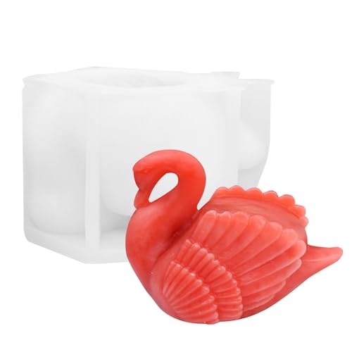Kerzenhalter-Form, Schwan, Süßigkeiten, Epoxidharz, 3D-Schokoladenform, Gießkunst, Handwerk, Kerzenform, Silikonform für handgefertigte Kerzen, Kuchen, Gips, Schokolade, Harz Kerzenhalter-Form, Schwan, Süßigkeiten, Epoxidharz, 3D-Schokoladenform, Gießkunst, Handwerk, Kerzenform, Silikonform für handgefertigte Kerzen, Kuchen, Gips, Schokolade, Harz von bellv