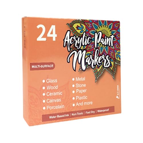 bellv Acrylmalstifte für Felsmalerei - Fineliner Malerei Stifte Wasserfeste Acrylstifte - Lichtechte, mikroporöse Marker für Holz, Leinwand bellv Acrylmalstifte für Felsmalerei - Fineliner Malerei Stifte Wasserfeste Acrylstifte - Lichtechte, mikroporöse Marker für Holz, Leinwand von bellv
