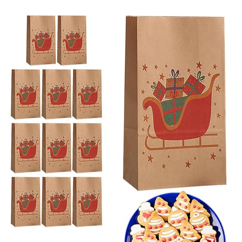 bellv Papiertüten für Weihnachten – 12 Geschenktüten für den Urlaub mit Griff | Geschenktüten für Gastgeschenke, braune Papiertüten mit Griffen, Weihnachtstüten für den Einkauf, Gastgeschenke bellv Papiertüten für Weihnachten – 12 Geschenktüten für den Urlaub mit Griff | Geschenktüten für Gastgeschenke, braune Papiertüten mit Griffen, Weihnachtstüten für den Einkauf, Gastgeschenke von bellv