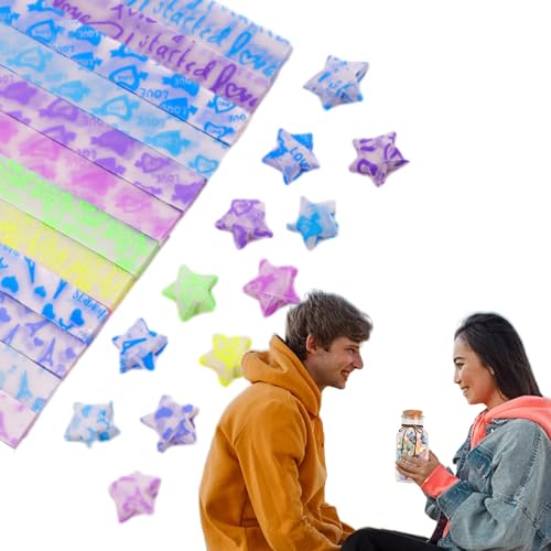 bellv Stern-Kunststreifen, helle Papierstreifen mit 210 Blatt für DIY-Stern | Produkte für die Dekoration des Hauses, Star Art Papierstreifen für Gastgeschenke, Handwerksunterricht von bellv