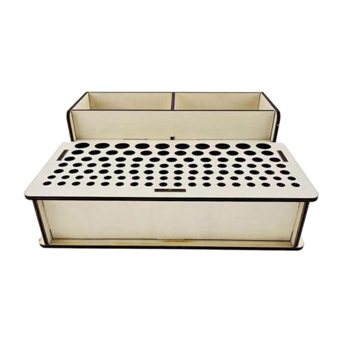 bellv Werkzeug-Organizer aus Leder | Werkzeughalter aus Holz mit 2 Fächern und 103 Löchern | Werkzeug-Organizer aus Holz zur Herstellung von Bohrwerkzeugen, Organizer für Zangen bellv Werkzeug-Organizer aus Leder | Werkzeughalter aus Holz mit 2 Fächern und 103 Löchern | Werkzeug-Organizer aus Holz zur Herstellung von Bohrwerkzeugen, Organizer für Zangen von bellv
