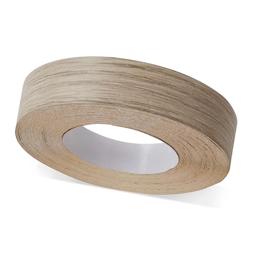 ben+camilla.com Selbstklebender Kantenumleimer | Sonoma Eiche 19 mm x 25 m Rolle (rau matt) | Kantenschutz zum Überkleben - wie Klebeband OHNE Bügeln | Premium Qualität für professionelle Ergebnisse von ben+camilla.com