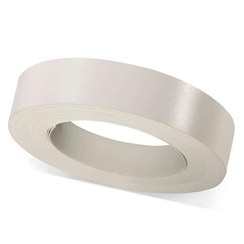 ben+camilla.com Selbstklebender Kantenumleimer | Weiß 16 mm x 25 m Rolle (matt glatt) | Kantenschutz zum Überkleben - wie Klebeband OHNE Bügeln | Premium Qualität für professionelle Ergebnisse von ben+camilla.com