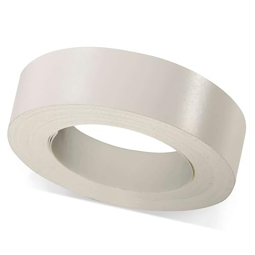 ben+camilla.com Selbstklebender Kantenumleimer | Weiß 22 mm x 25 m Rolle (matt glatt) | Kantenschutz zum Überkleben - wie Klebeband OHNE Bügeln | Premium Qualität für professionelle Ergebnisse von ben+camilla.com