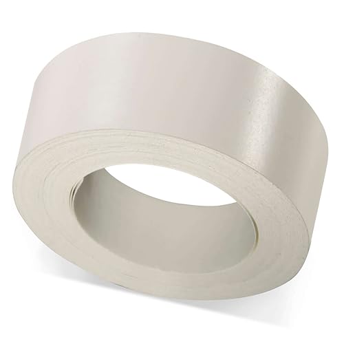 ben+camilla.com Selbstklebender Kantenumleimer | Weiß 45 mm x 25 m Rolle (matt glatt) | Kantenschutz zum Überkleben - wie Klebeband OHNE Bügeln | Premium Qualität für professionelle Ergebnisse von ben+camilla.com