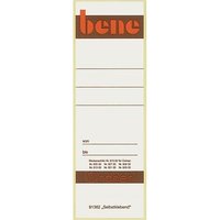 10 bene Ordneretiketten weiß für 8,0 cm Rückenbreite 10 bene Ordneretiketten weiß für 8,0 cm Rückenbreite von bene