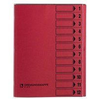 bene Ordnungsmappe 12 Fächer rosa, 1 St. von bene