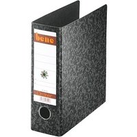 bene Spezial Ordner schwarz marmoriert Karton 7,5 cm DIN A5 hoch von bene