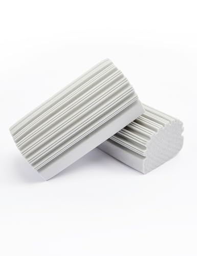 Bepisof Wiederverwendbarer feuchter Staubwedelschwamm, magischer Schwamm, Radiergummi, Sockelleisten-Reinigungswerkzeug zur Reinigung von Jalousien, Glas, Sockelleisten, Lüftungsschlitzen, Geländern von bepisof