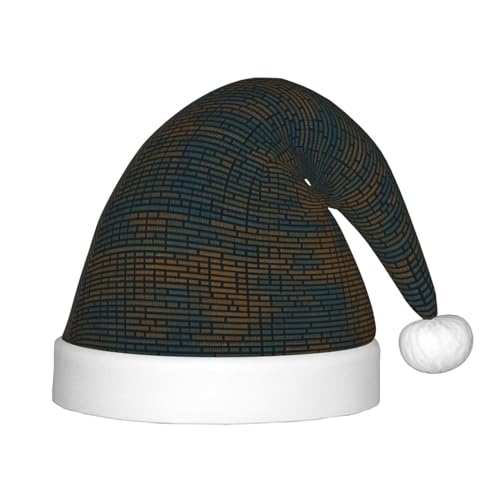 Programming Code 1 Kids Merry Christmas Santa Hat - Vibrant Printed Holiday Hat for Children, Unisex Comfort von berbo