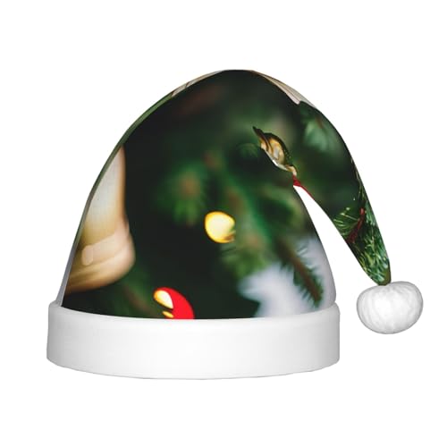 Unisex Weihnachtsmütze aus Samt – bezaubernde Winterschnee-Weihnachtsmütze – perfektes Urlaubszubehör und festliche Geschenkidee von berbo
