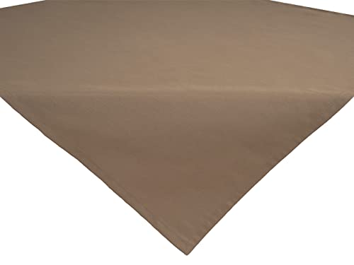 beties „Wunschton“ Mitteldecke ca. 80x80 cm quadratisch Tischdecke in großer Auswahl – EIN idealer Uni Begleiter (deep-Taupe) von beties