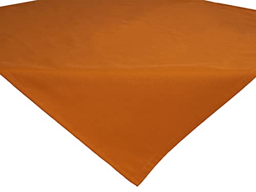 beties „Wunschton“ Tischdecke ca. 80x80 cm rechteckig Uni Mitteldecke in großer Auswahl – EIN idealer Begleiter (sanddorn-orange) von beties