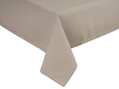 beties „Wunschton“ Tischdecke ca. 130x170 cm, Tischtuch, Tafeldeke in großer Sortiments- und Größenauswahl – EIN idealer Begleiter in Unifarbe (Taupe) von beties