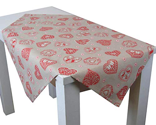 beties Alpen Hütte Mitteldecke ca. 80x80 cm Tischtuch Tischdecke Landhaus-Stil in beige-rot … beties Alpen Hütte Mitteldecke ca. 80x80 cm Tischtuch Tischdecke Landhaus-Stil in beige-rot … von beties