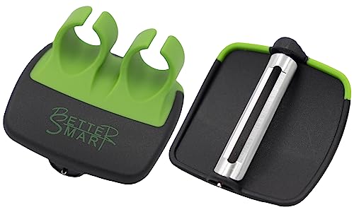 Better Smart Innovatives Sparschäler Set (2 Stück) - Präzises Schälen von Obst & Gemüse! Hochwertige Utensilien, ergonomisches Design. Super Geschenk für Kochenthusiasten von better smart