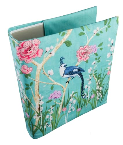 bettina bruder - Ordner DIN A4 Vogel mint rosa weiß - 8 cm Rückenbreite - Stoffhülle mit Innentasche bettina bruder - Ordner DIN A4 Vogel mint rosa weiß - 8 cm Rückenbreite - Stoffhülle mit Innentasche von bettina bruder