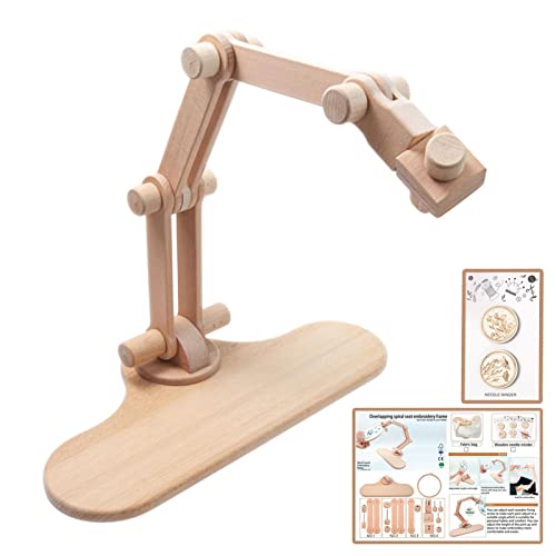 Stickring-Ständer, multifunktional, drehbar, 66,4 cm, verstellbarer Stickrahmen, drehbar, für Nähen, Handwerk, Trav von bevog