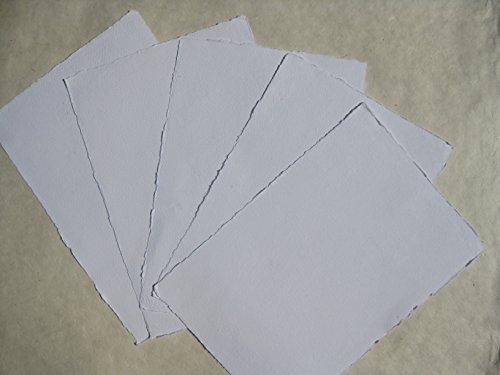 handgeschöpftes Büttenpapier Aquarellpapier A3 10 Bogen/Set extrastark 300g/m² naturweiß BaumwollLinters handgeschöpftes Büttenpapier Aquarellpapier A3 10 Bogen/Set extrastark 300g/m² naturweiß BaumwollLinters von bhutanpaperarts