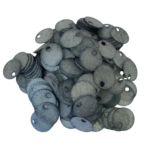 20 mm durchscheinende Pailletten, 225 Stück, 20 mm, Loch 4 mm, gemischtes Farbsortiment, Acryl-Pailletten – 50 g (durchscheinend getönt) von bihızlı