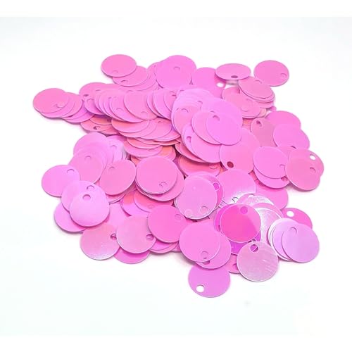 20 mm flache runde Pailletten, 285 Stück, 20 mm, Loch 4 mm, gemischte Farben, Acryl-Pailletten, 50 g, Rosa 20 mm flache runde Pailletten, 285 Stück, 20 mm, Loch 4 mm, gemischte Farben, Acryl-Pailletten, 50 g, Rosa von bihızlı