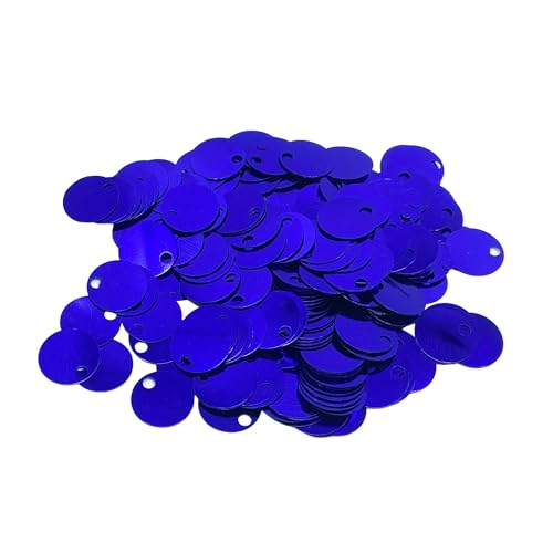 Flache runde Pailletten, 20 mm, 285 Stück, 20 mm, Loch 4 mm, Farbsortiment, Acryl-Pailletten, 50 g, Marineblau Flache runde Pailletten, 20 mm, 285 Stück, 20 mm, Loch 4 mm, Farbsortiment, Acryl-Pailletten, 50 g, Marineblau von bihızlı