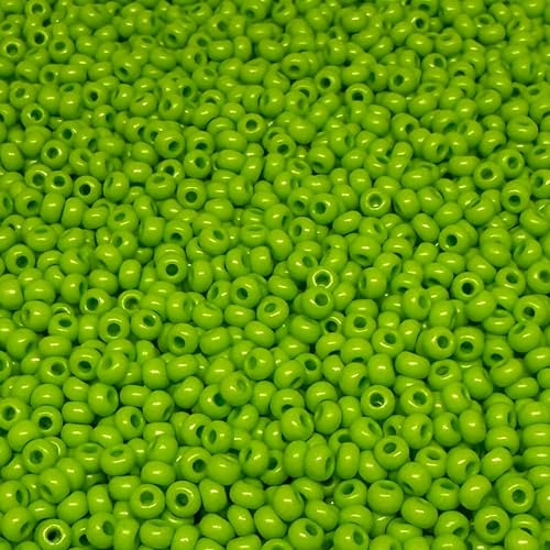 Tschechische Glasperlen, 8/0, 20 g, 800 Stück, (Pistaziengrün) von bihızlı
