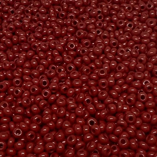 Tschechische Glasperlen, 8/0, 20 g, 800 Stück, Dunkelburgunderrot Tschechische Glasperlen, 8/0, 20 g, 800 Stück, Dunkelburgunderrot von bihızlı