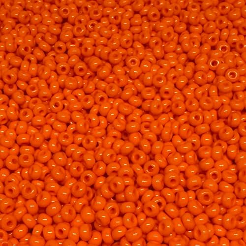 Tschechische Glasperlen, 8/0, 20 g, 800 Stück, Dunkelorange von bihızlı