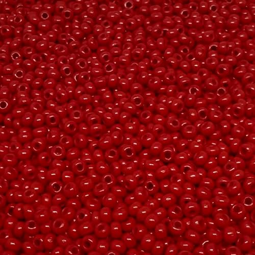 Tschechische Glasperlen, 8/0, 20 g, 800 Stück, Dunkelrot Tschechische Glasperlen, 8/0, 20 g, 800 Stück, Dunkelrot von bihızlı