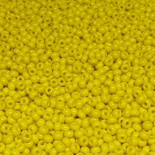 Tschechische Glasperlen, 8/0, 20 g, 800 Stück, Gelb von bihızlı