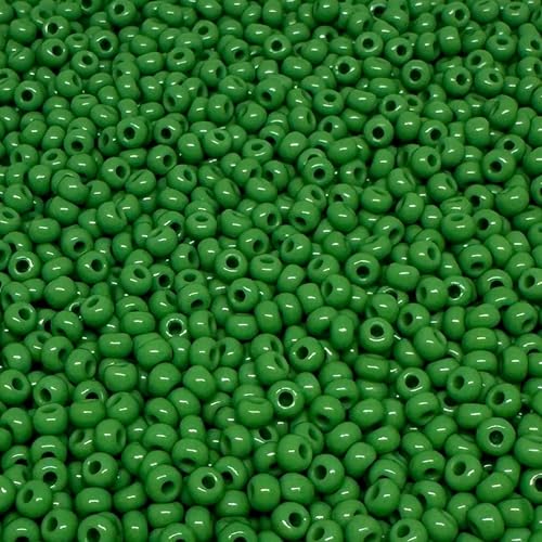 Tschechische Glasperlen, 8/0, 20 g, 800 Stück, Grün Tschechische Glasperlen, 8/0, 20 g, 800 Stück, Grün von bihızlı