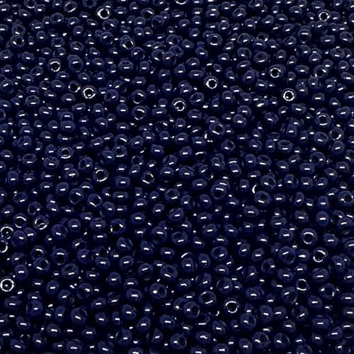 Tschechische Glasperlen, 8/0, 20 g, 800 Stück, Marineblau von bihızlı