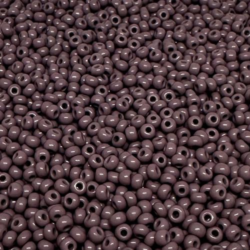 Tschechische Glasperlen, 8/0, 20 g, 800 Stück, Pflaumenfarben Tschechische Glasperlen, 8/0, 20 g, 800 Stück, Pflaumenfarben von bihızlı